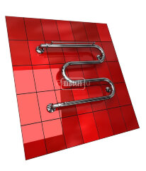 Полотенцесушитель водяной ДВИН M М-образный 50/60 c полкой, полированный (4627086010806)