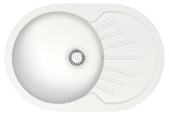 Кухонная мойка AZARIO Flora 730x450x215 искусственный мрамор, цвет белый (CS00079910)