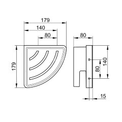 Полочка Keuco COLLECTION MOLL, Хром (12757010001)