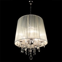 Подвесная люстра Eurosvet 2045/5 хром / белый