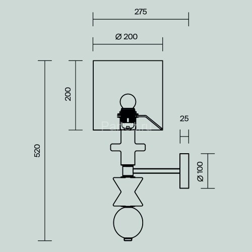 Бра Maytoni MOD298WL-01W