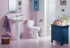 Унитаз-компакт Santek &quot;Бриз&quot; эконом 1-режим, с сиденьем, белый (1.WH20.2.569)