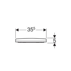 Сиденье с крышкой ACANTO тонкое, быстросъемное с микролифтом (500.605.01.2)
