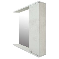 Зеркало-шкаф Loranto Florena 70 700х135х600 правый, светлый бетон (CS00086985)