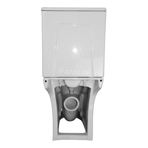 Унитаз-компакт Azario FRETTA ROUND 650х340х770 напольный, безободковый, со смывным механизмом Geberi