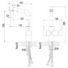 Смеситель Rossinka Z35-31 для кухни с подключением к фильтру с питьевой водой