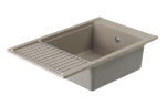 Кухонная мойка AQUATON Делия 78, серый шелк (1A715132DE250)