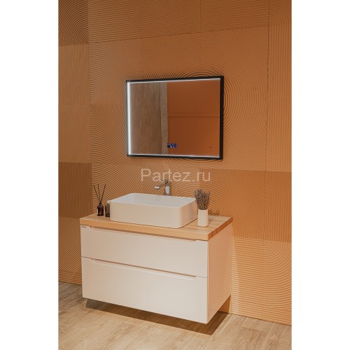 Зеркало AZARIO Эдисон - МЕТЕО 800х600 с подсветкой, бесконтактный сенсор с функцией диммера, погодны