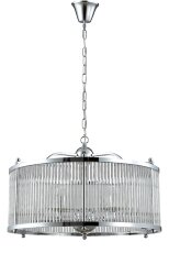 Подвесная люстра Crystal Lux TADEO SP6 D600 CHROME/TRANSPARENTE