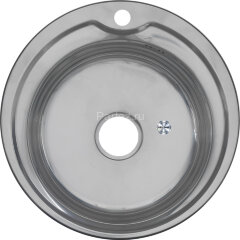 Мойка 510 N 0,6/170 врезная  круглая  с сифоном  (018N*16)