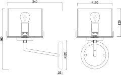 Бра Freya FR5096WL-01CH