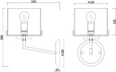 Бра Freya FR5096WL-01CH