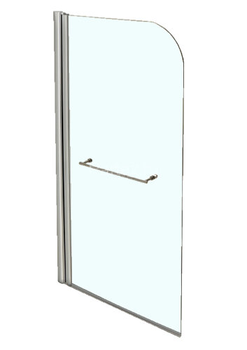 Шторка для ванны распашная Jacob Delafon Odeon Up 80х145 цвет профиля хром (E4932-GA)