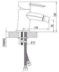 Смеситель Lemark Atlantiss LM3208C для биде