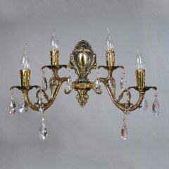 Бра Ambiente 8888/2+2 PB Leaf crystal