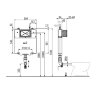 Бачок для унитаза Alcadrain Basicмodul Sliм, для замуровывания в стену