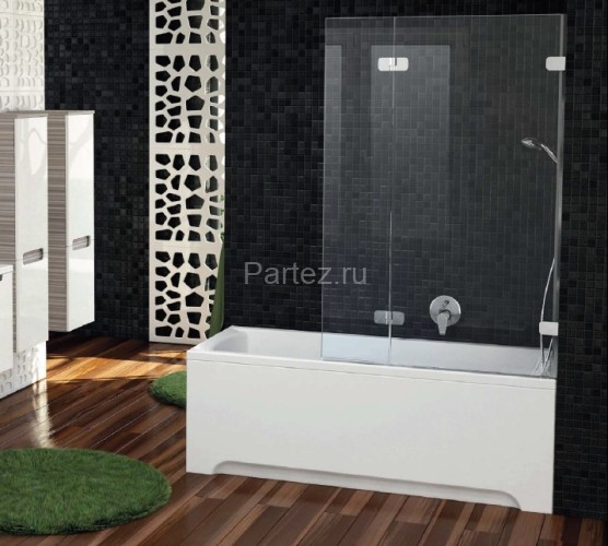 Шторка для ванны распашная Ravak BVS2 100х150 цвет профиля хром (7ULA0A00Z1)