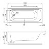 Ванна акриловая Santek Ламма 1600x700 (1WH501767)