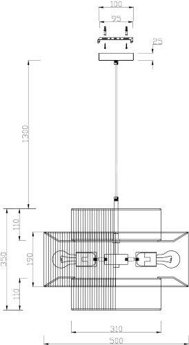 Подвесной светильник Freya FR5249PL-03BG1