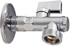 Кран шаровой угловой с фильтром для подключения с/т приборов 1/2&quot;x1/2&quot; VALTEC