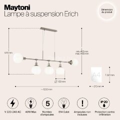 Подвесной светильник Maytoni MOD221-PL-05-N
