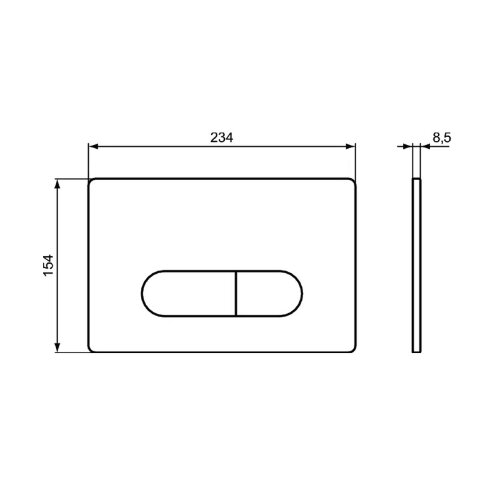 Кнопка смыва Ideal Standard OLEAS M1, белая (R0115AC)