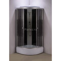 Душевая кабина Loranto 90x90x215 поддон 25 см, 4 мм прозрачное стекло с рисунком &quot;мозайка&quot; (CS-900-25ТМ/М)