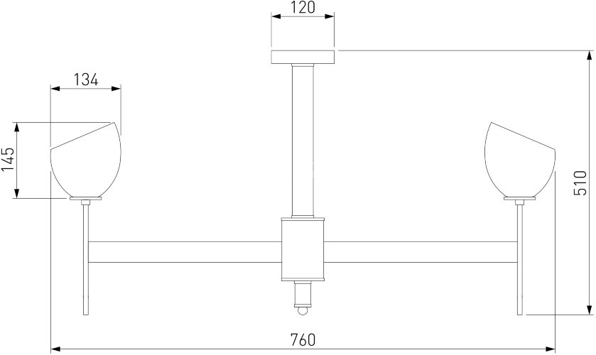 Потолочная люстра Eurosvet 60130/8 хром Smart