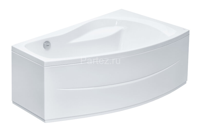 Ванна акриловая Santek МАЙОРКА XL асимметричная 160х95 правосторонняя белая