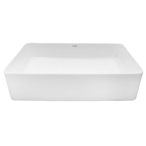 Раковина-чаша Creo Ceramique 500х350х120 накладная, прямоугольная, керамика, белый матовый (PU3500MR