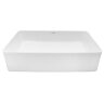 Раковина-чаша Creo Ceramique 500х350х120 накладная, прямоугольная, керамика, белый матовый (PU3500MR