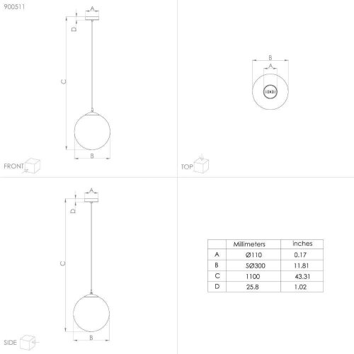 Подвесной светильник Eglo 900511