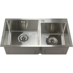 Мойка 7843 MELANA ProfLine 3,0/220 САТИН 2-я чаша, врезная прямоугольная S7843H