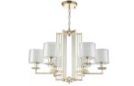 Подвесная люстра Crystal Lux NICOLAS SP-PL6 GOLD/WHITE