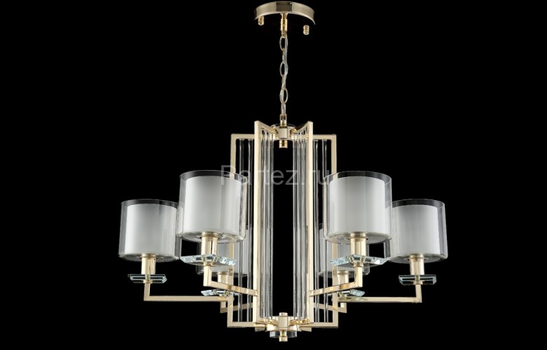 Подвесная люстра Crystal Lux NICOLAS SP-PL6 GOLD/WHITE