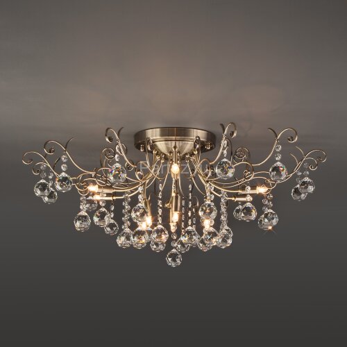 Потолочная люстра Eurosvet 10042/12 античная бронза