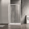 Душевое ограждение AZARIO 1200х800х2000, БЕЗ ПОДДОНА, прозрачное стекло 6 мм, открывание направо, цвет профиля серебро (AZ-ND1131 R 1200)