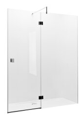 Душевая дверь Roca METROPOLIS распашная 140х195, толщина полотна 8мм универсальная, цвет профиля хром