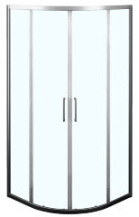 Душевое ограждение Azario OSTIN 90х90х195 хром, 6мм прозрачное стекло