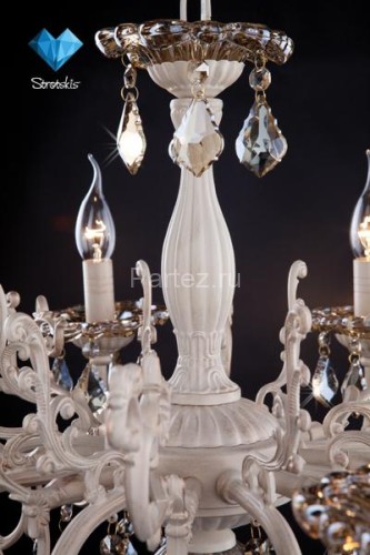 Подвесная люстра Eurosvet 3281/8 белый с золотом