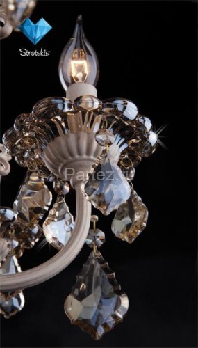 Подвесная люстра Eurosvet 3281/8 белый с золотом