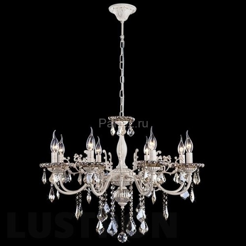 Подвесная люстра Eurosvet 3281/8 белый с золотом