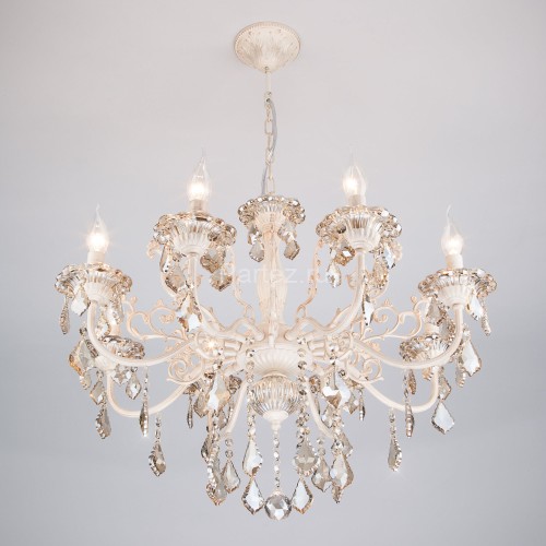 Подвесная люстра Eurosvet 3281/8 белый с золотом