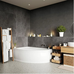 Ванна акриловая VAGNERPLAST HAPI асимметричная 170х110 см, левая, белая (VPBA170HAP3LX-04)