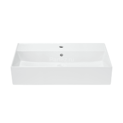 Раковина накладная Sanita Luxe Novel 80 805х423х160 с отверстием под смеситель, белая (NOV80SLWB01)