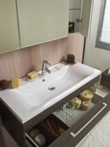 Тумба под раковину AQUATON Мадрид 100 М подвесная, белая (1A126901MA010)