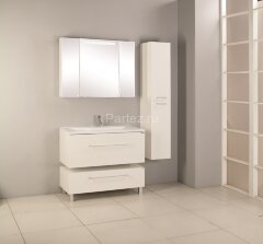 Тумба под раковину AQUATON Мадрид 100 М подвесная, белая (1A126901MA010)