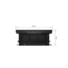 Конвектор внутрипольный Royal Thermo ATRIUM-90/200/1200-DG-U-NA