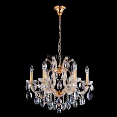 Подвесная люстра Crystal Lux HOLLYWOOD SP6 GOLD
