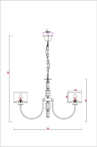 Подвесная люстра Arte Lamp A4092LM-5CC